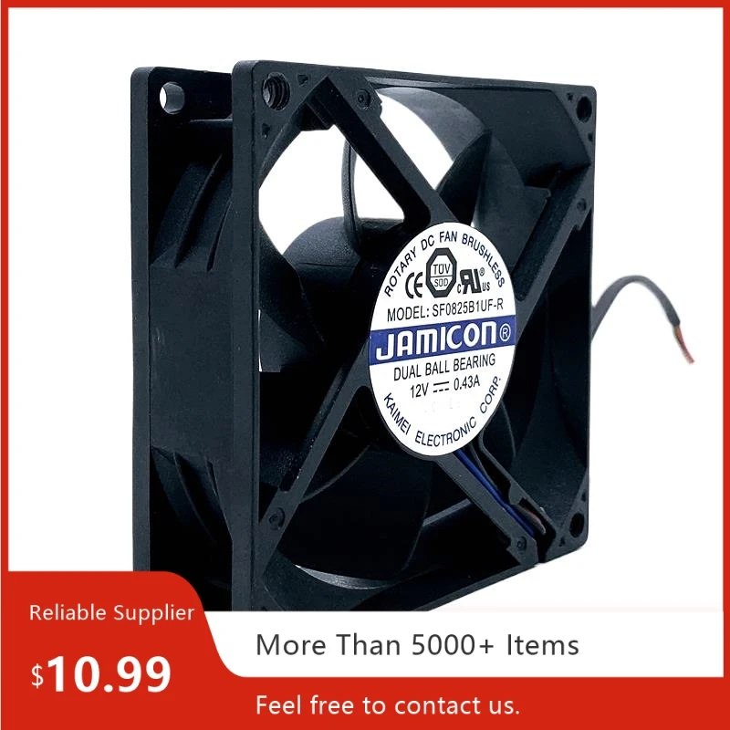 SF0825B1UF-R Ventilador de alta velocidad PWM de 80 mm, 12 V, 7200 RPM, industrial, convertidor de frecuencia, refrigeración de CPU, 4 cables - imagen 2