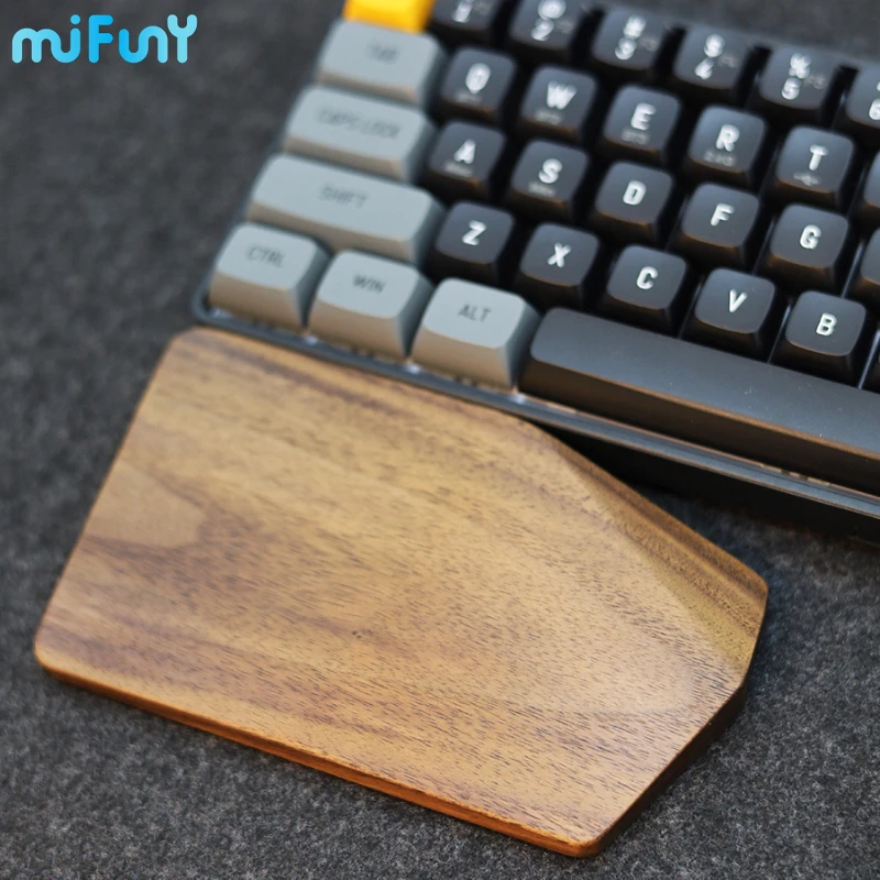 MiFuny-reposamuñecas de madera para teclado dividido, reposamuñecas ergonómico Original para teclados mecánicos Alice, 61%, 68%, 84%, 87%, 98%, 104% - imagen 5