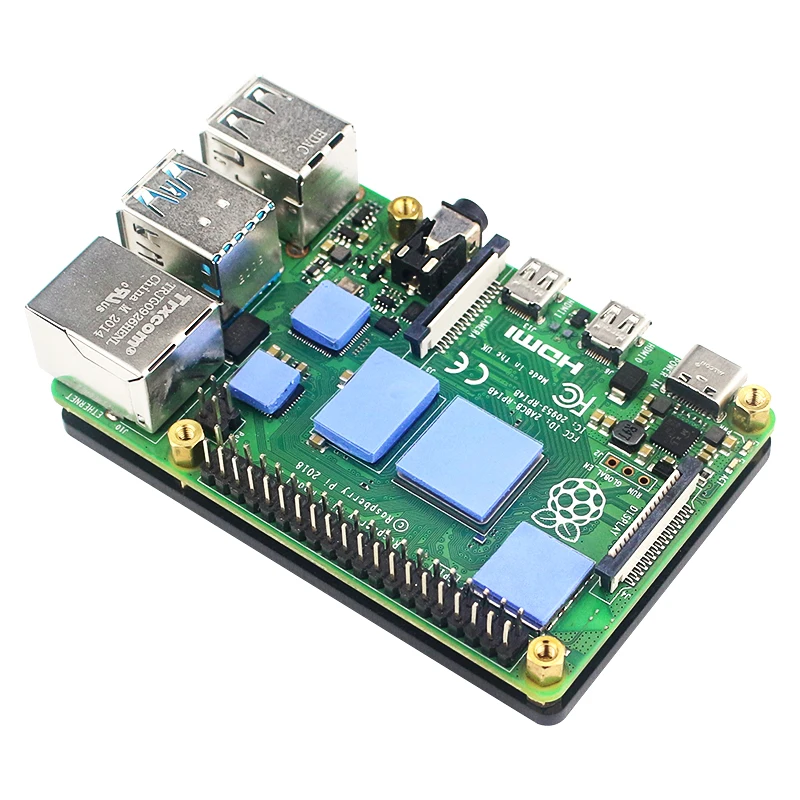 Raspberry Pi 4 disipador de calor de cobre placa de caja de cobre de enfriamiento pasivo 4mm para Raspberry Pi 4B - imagen 5