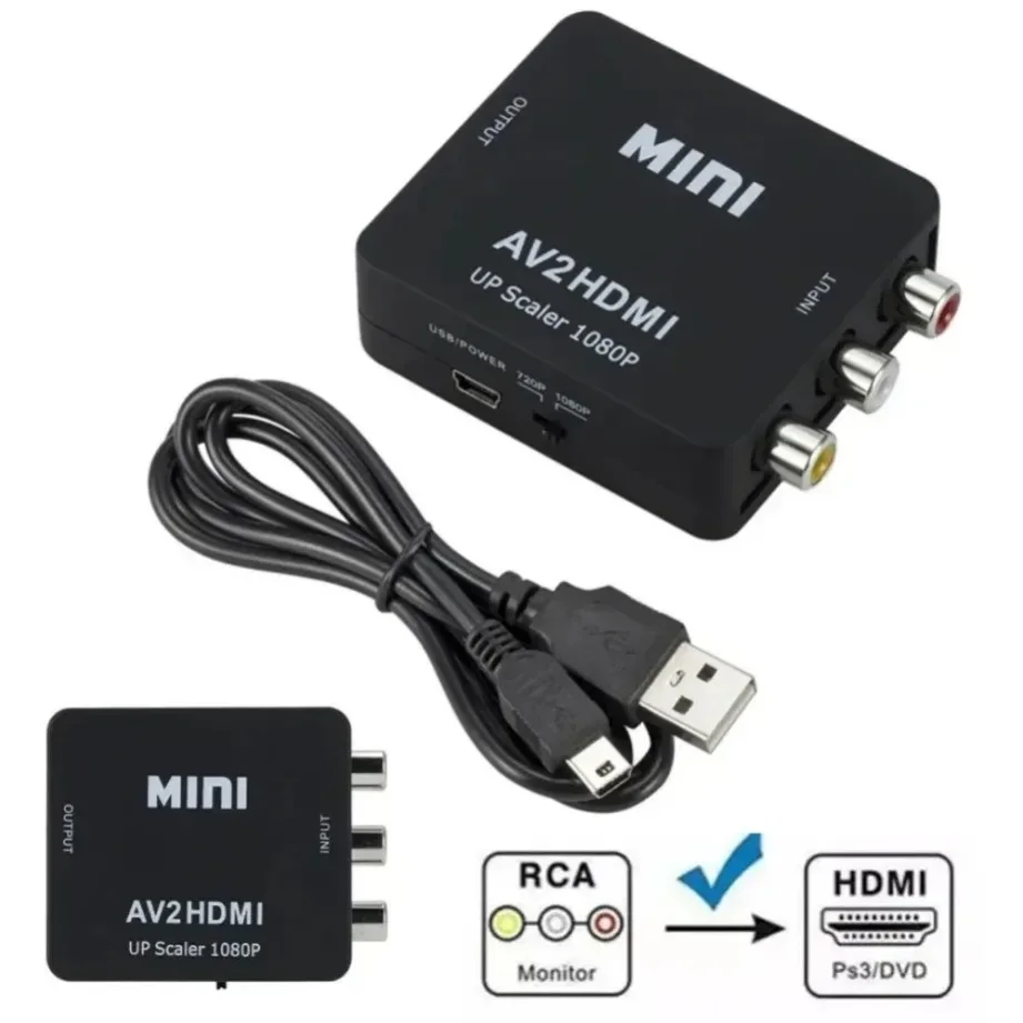 AV To HDMI-Black