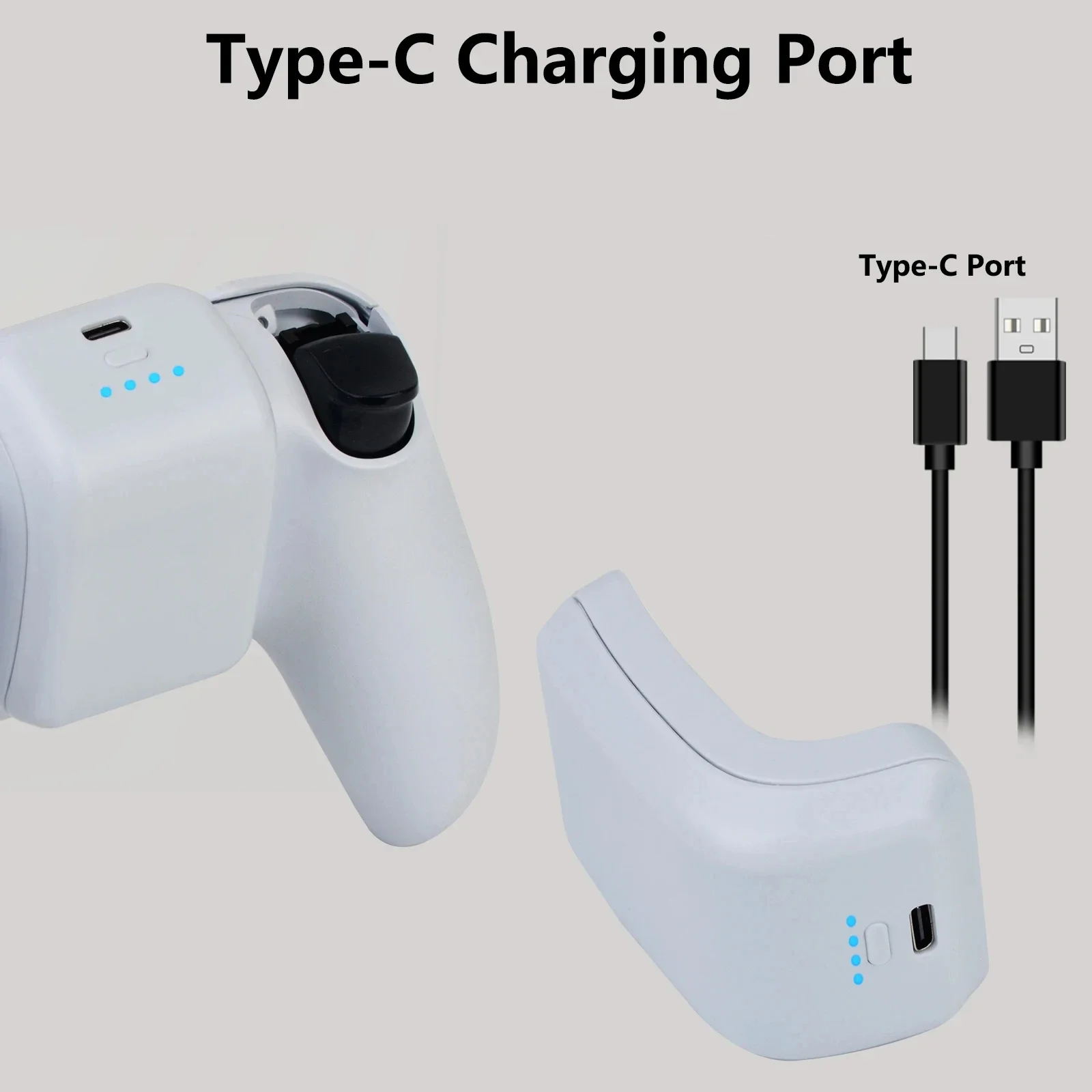 Batmax PS5 controlador DualSense batería 3000mAh con indicador LED para Playstation 5 controlador PS5 Elite Gamepad inalámbrico