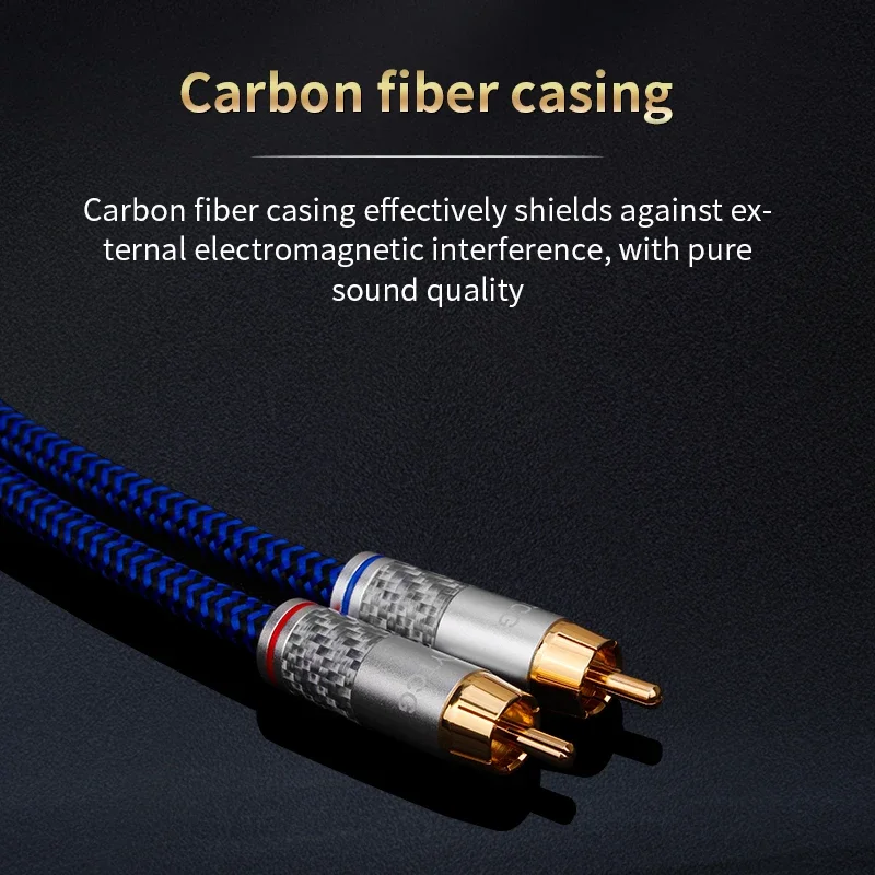 YYTCG-Cable de Audio Hifi 6N OCC RCA a Jack de 3,5mm, Cable auxiliar de 3,5mm a 2RCA, para amplificadores de Audio, cine en casa - imagen 5