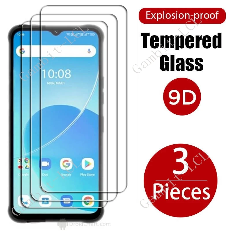 Protector de pantalla de vidrio templado para UMIDIGI Bison Pro, 3 piezas, 6,3 ", BisonPro, Land Rover