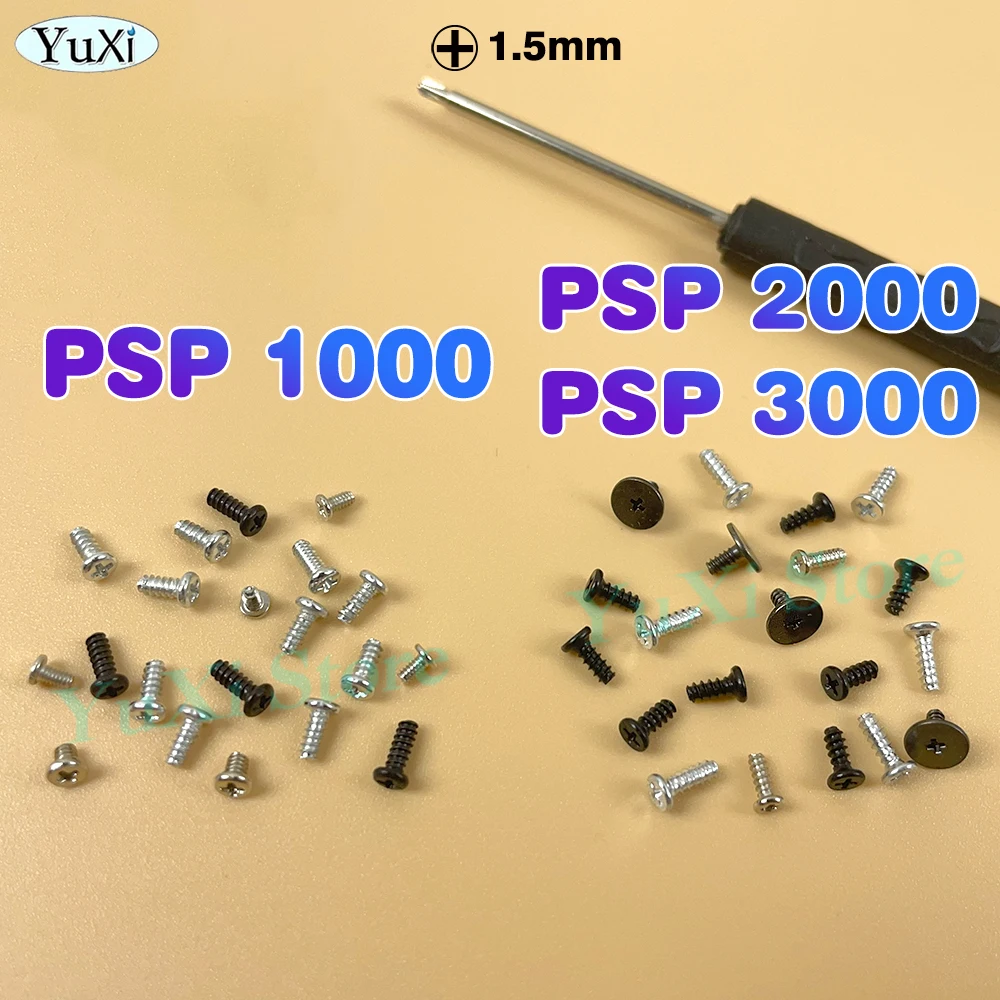 Tornillo de carcasa de consola de juegos para PSP 1000 2000 3000, Kit de tornillos de placa base de Host completo, accesorios de repuesto de montaje - imagen 2