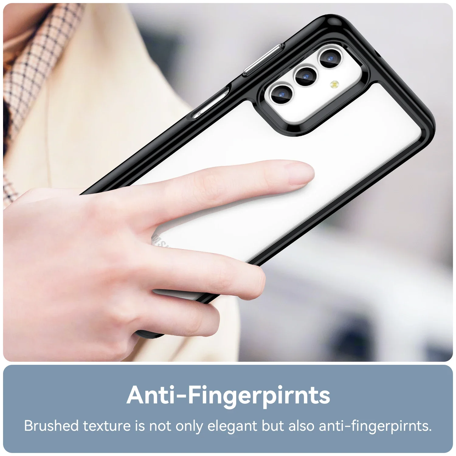 Para Samsung Galaxy A04s Funda transparente para Samsung Galaxy A04s Funda dura translúcida parachoques de teléfono para Samsung A04s - imagen 4