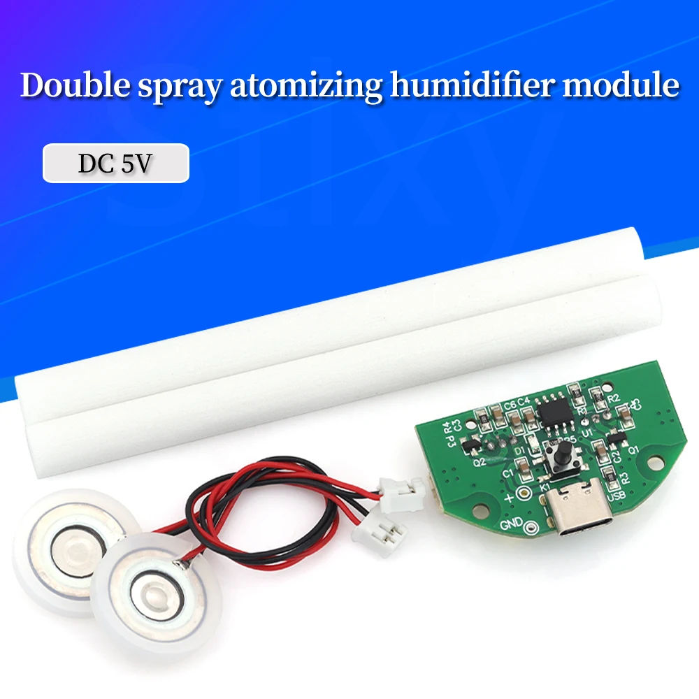 Mini humidificador USB de TYPE-C, Kits de bricolaje, generador de niebla y placa de circuito de controlador, nebulizador, película de atomización, hoja de atomizador, Mini oscilante