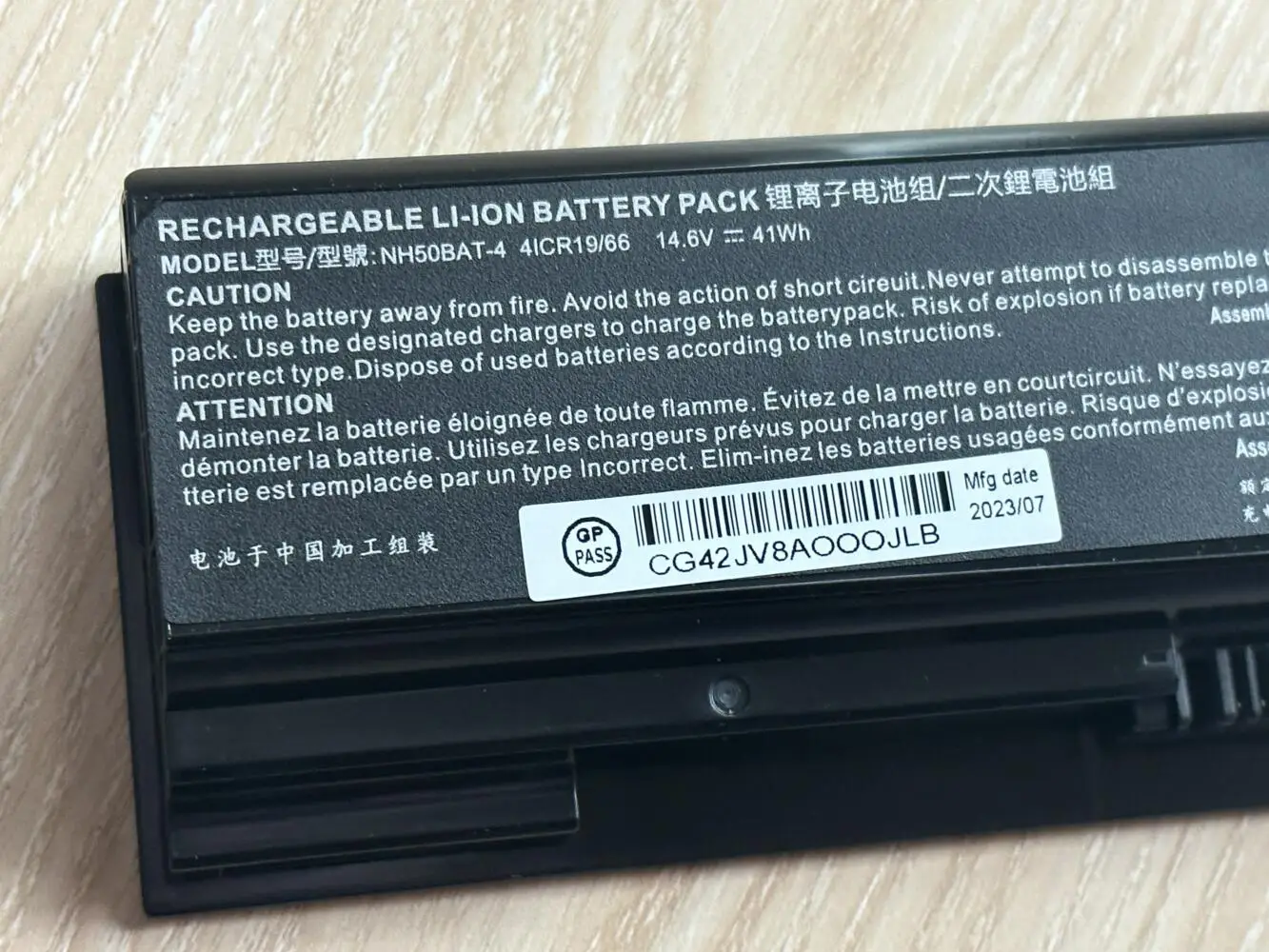 Batería NH50BAT-4 para HASEE Z7-CT5NA Z7-CT7NA Z7M-CT Z7M-CT5NA MACHENIKE T58 T58-VB2 G8-CU7NK G8-Ca5ns - imagen 2