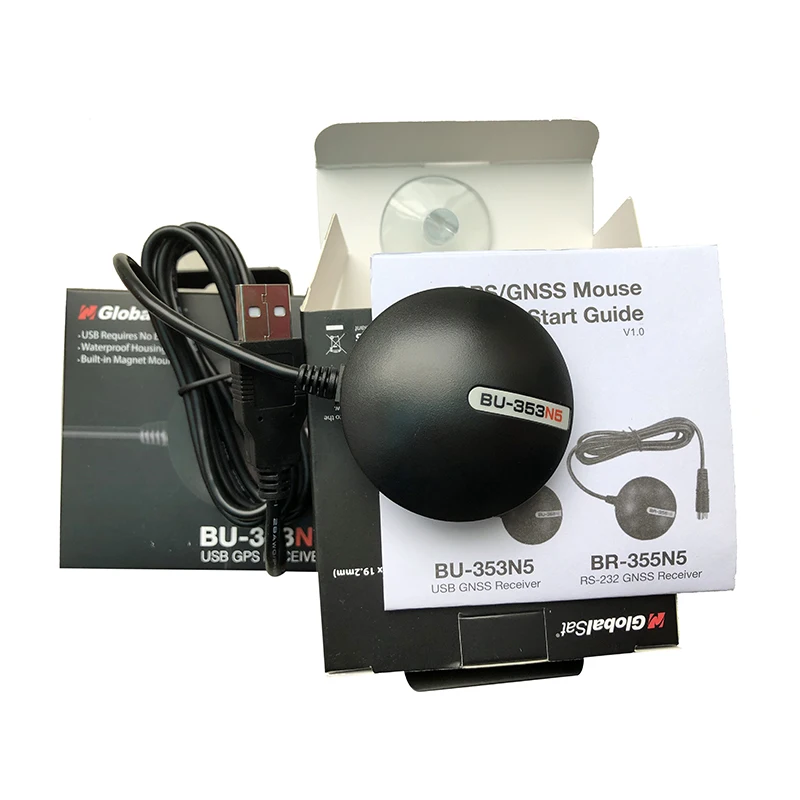 GlobalSat BU-353N5 Receptor GPS USB G-mouse BU353N5 Reemplazar BU-353S4 BU353-S4 BU353S4 MediaTek AG3335MN GPS GLONASS BDS QZS SBAS - imagen 5