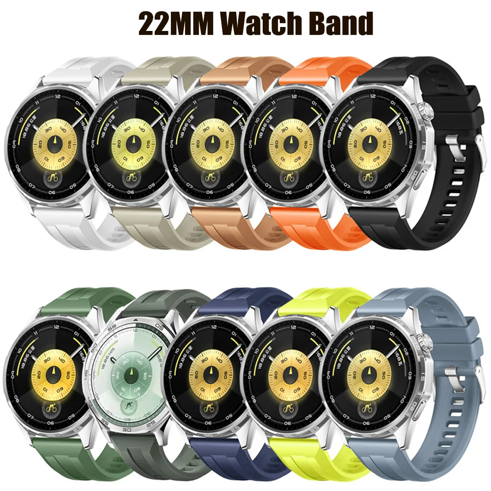 Correa Original de 18mm 22mm para Huawei Watch GT6 Pro GT 6 46mm 41mm Watch 5/GT 5 Pro 42mm 46mm GT5 GT4 46 41mm Correa deportiva de silicona - imagen 5