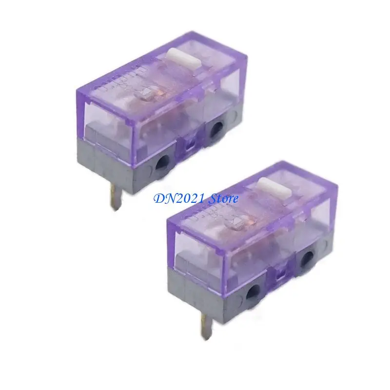 F3KE 2pcs Micro ratón Micros Huano Botones del mouse aleación Silver Contactos 120millones - imagen 4