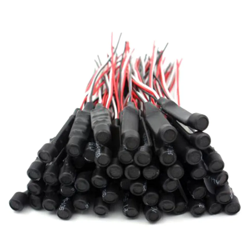 10 Uds micrófono CCTV Mini Monitor de sonido dispositivo de Audio 56db pequeño micrófono de alta sensibilidad para cámara de seguridad CCTV DC6-12V