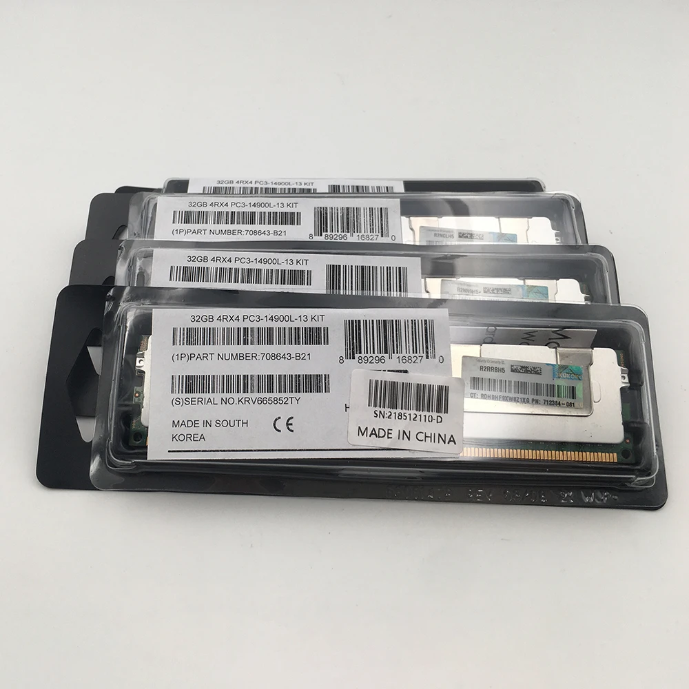 1 Uds 708643-B21 712384-081 715275-001 PC3-14900L ECC REG LRDIMM memoria de servidor de alta calidad envío rápido 32GB DDR3 1866 - imagen 5