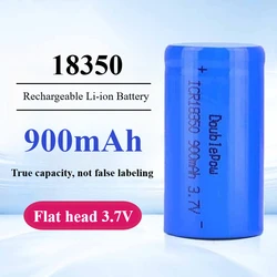 Batería de litio recargable 18350 900mAh, capacidad de descarga 3C, batería de litio para exprimidor de 3,7 V para juguetes eléctricos, herramientas, linterna