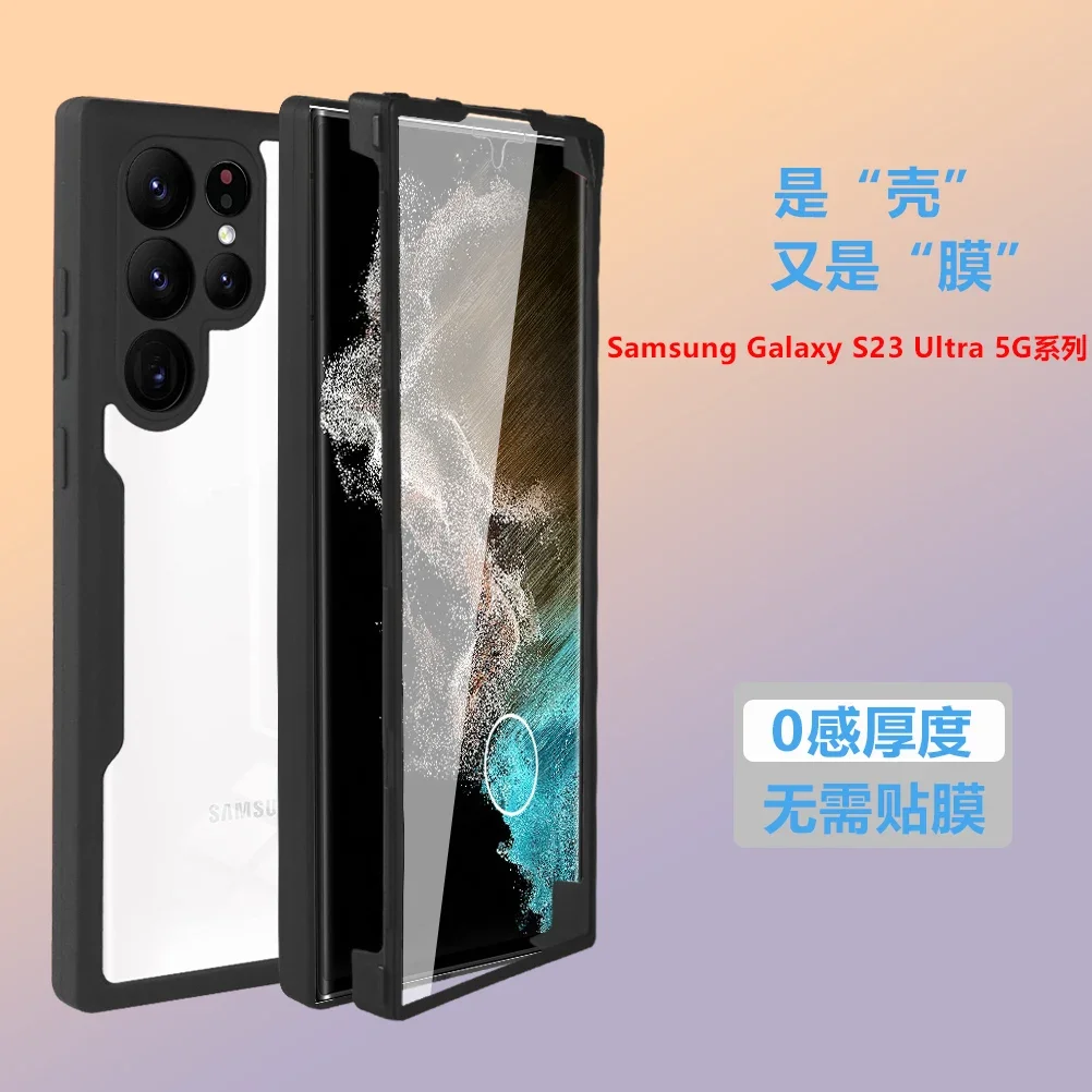 Funda protectora completa de 360 grados para Samsung Galaxy, carcasa a prueba de golpes, S24, S23 FE, S22, S21 Ultra Plus, A54, A34, A15, A05, A33, A53, A52S, A32 - imagen 3
