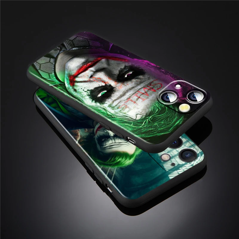 T-The J-Jokers Art Fashion para iPhone 15 14 13 12 11 XS XR X 8 7 SE Pro Max Plus Mini funda negra para teléfono - imagen 3