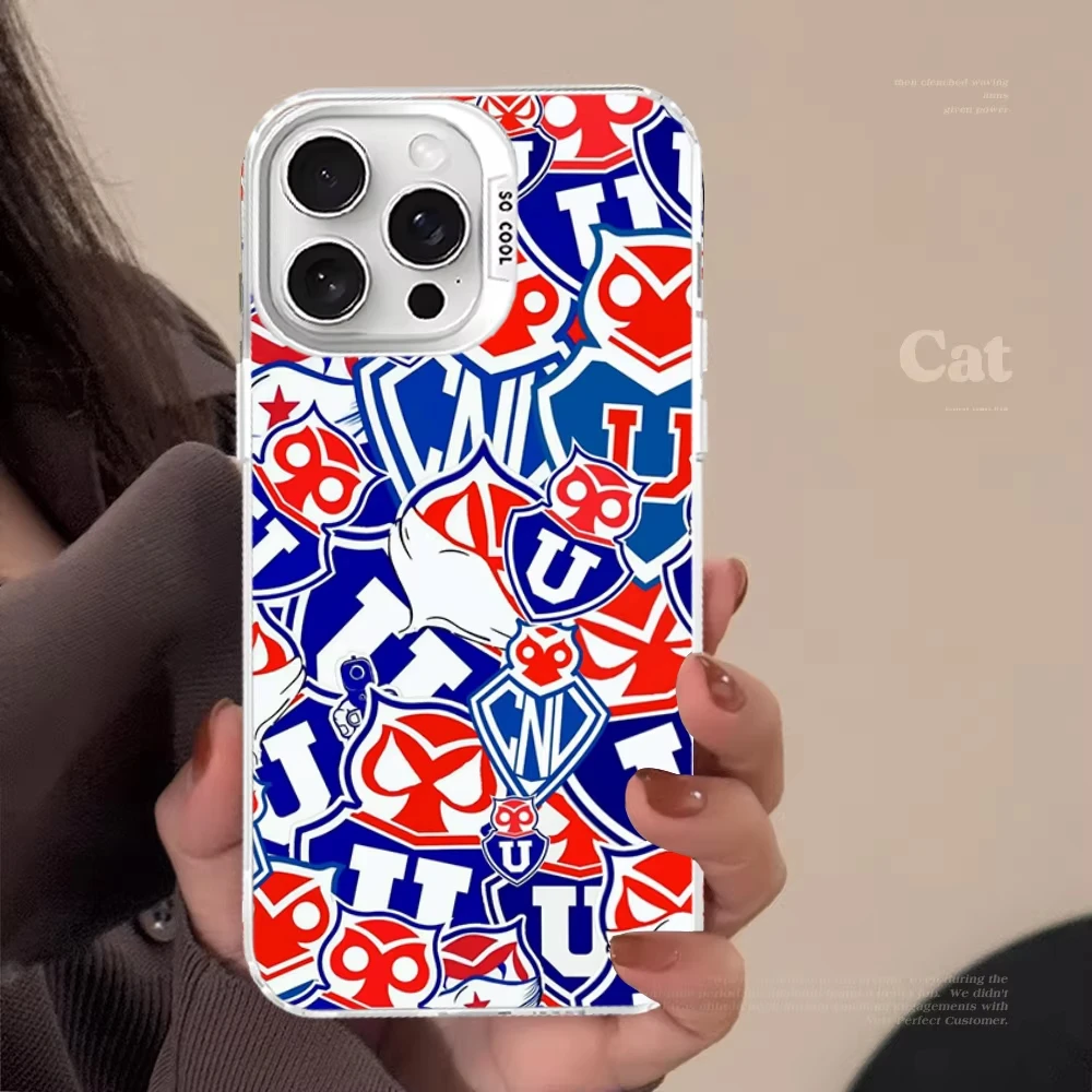 Hoja acrílica de silicona dura con logotipo del U-University de Chile, funda esmerilada para iPhone 17 Air 16 E 15 14 Plus 13 12 Mini 11 Pro Max - imagen 3