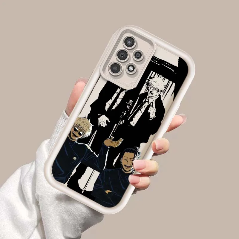 Funda Gojo y Geto para Samsung Galaxy A73 A72 A71 A56 A55 A35 A25 A54 A53 A52 A51 A32 funda de teléfono con escalera ocular - imagen 3