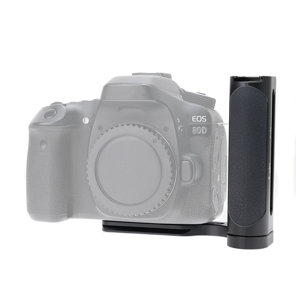 FOTGA-mango lateral izquierdo para cámara de disparo Vertical, placa L de liberación rápida con ranuras para tornillos 1/4 para cámaras Sony, Nikon y Canon - imagen 4