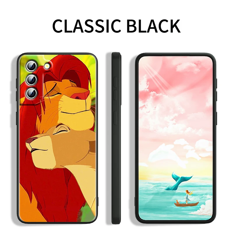 Funda de teléfono con dibujos animados de Disney, carcasa trasera negra para Samsung Galaxy S24, S23, S22, S21, S20 FE, S10, S10E Plus, Ultra Pro Lite, 5G - imagen 4