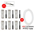 6pcs and 4m tube