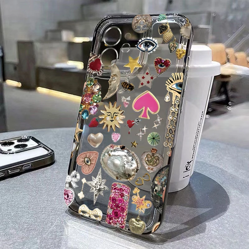 Funda de teléfono de protección completa de TPU impresa para iPhone 17 16 15 14 13 12 11 Pro Max XS X XR 7 8 Plus 16E 17Air cubierta suave transparente - imagen 2