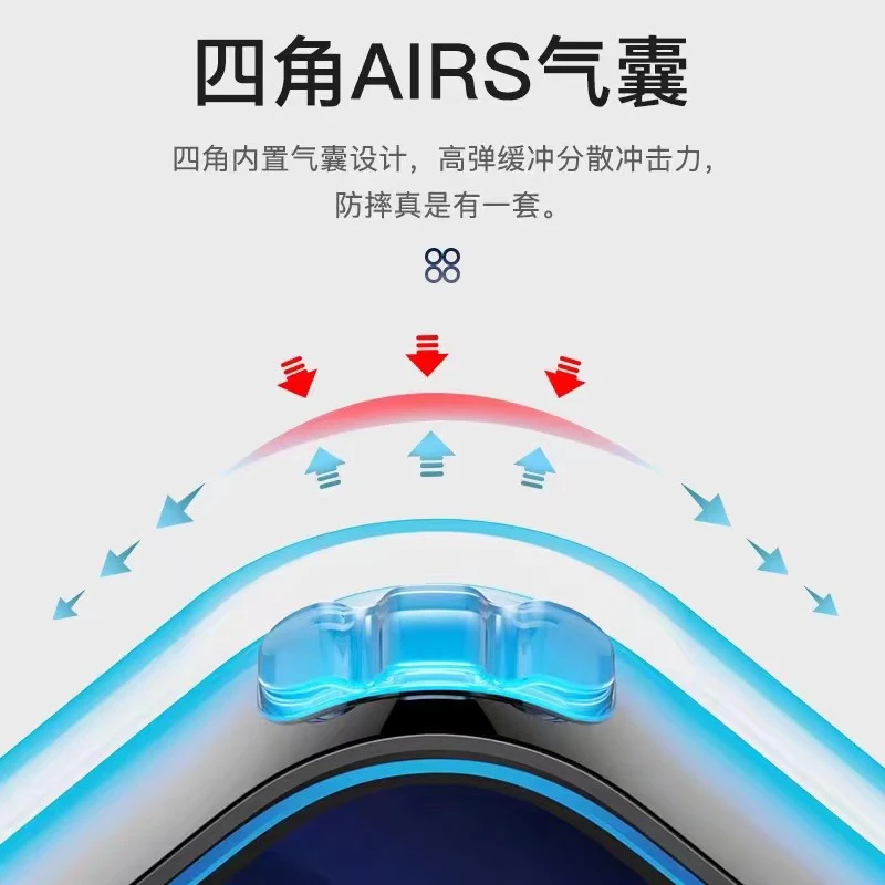 Funda Magsafe para Realme 14 Pro +, Airbag magnético absorbente de piel, cubierta negra transparente anticaída para Realme 14 Pro Plus - imagen 5