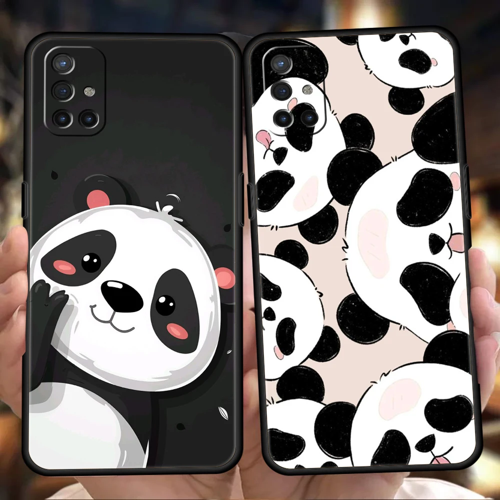 Funda de teléfono para OnePlus 13 12 11 10 9 Pro 9T 13R 12R 10R 9RT 10T 8T 8 Nord 2T CE 2 3 5G N200 N30 funda suave panda de dibujos animados