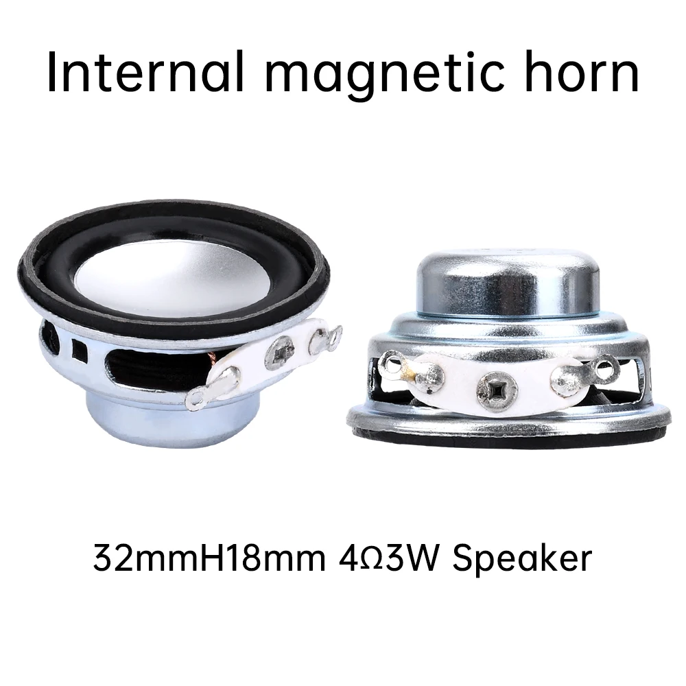 Mini altavoz audio del potenciómetro de la gama completa del pequeño altavoz 4 Ω 3W del subwoofer magnético interno de 32m - imagen 5