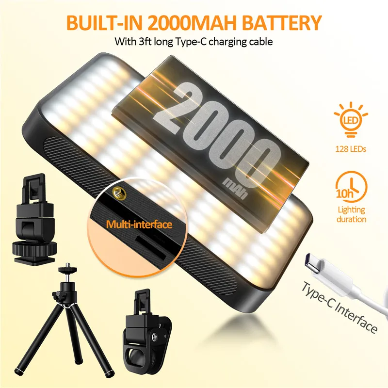 Mini anillo de luz LED magnético para Selfie, luz para iphone 16 Pro/16 Pro Max/15 Pro/15 Pro Max/14 Pro /13 Pro Max para Streaming TikTok - imagen 5