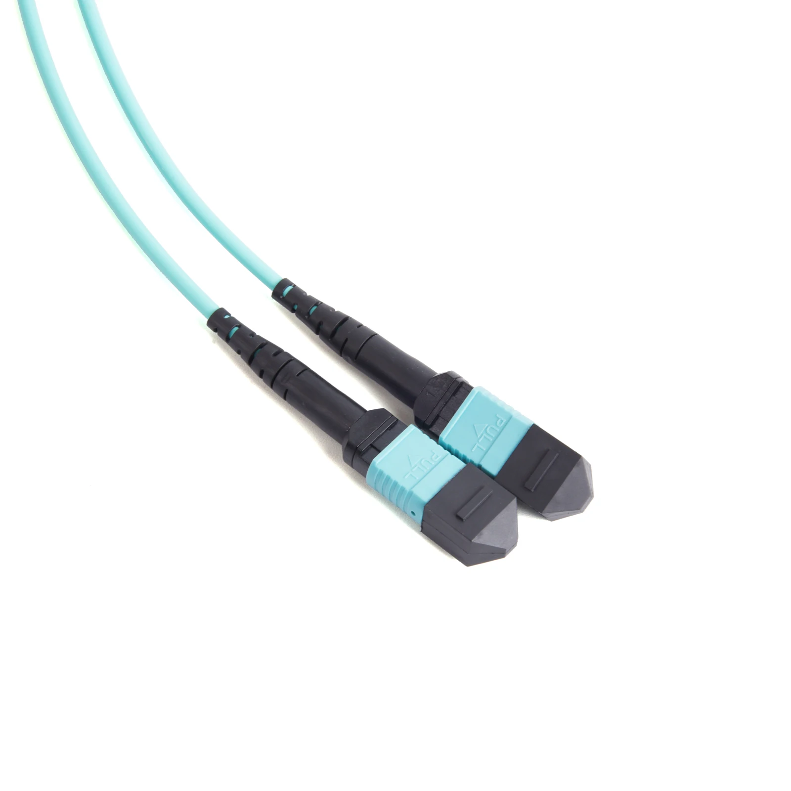 Cable de conexión de fibra OM4 multimodo 100G MPO/PC 8 núcleos APC UPC hembra a hembra tipo B ángulo plano 1/3/5/10/15/20M Cable óptico azul - imagen 3