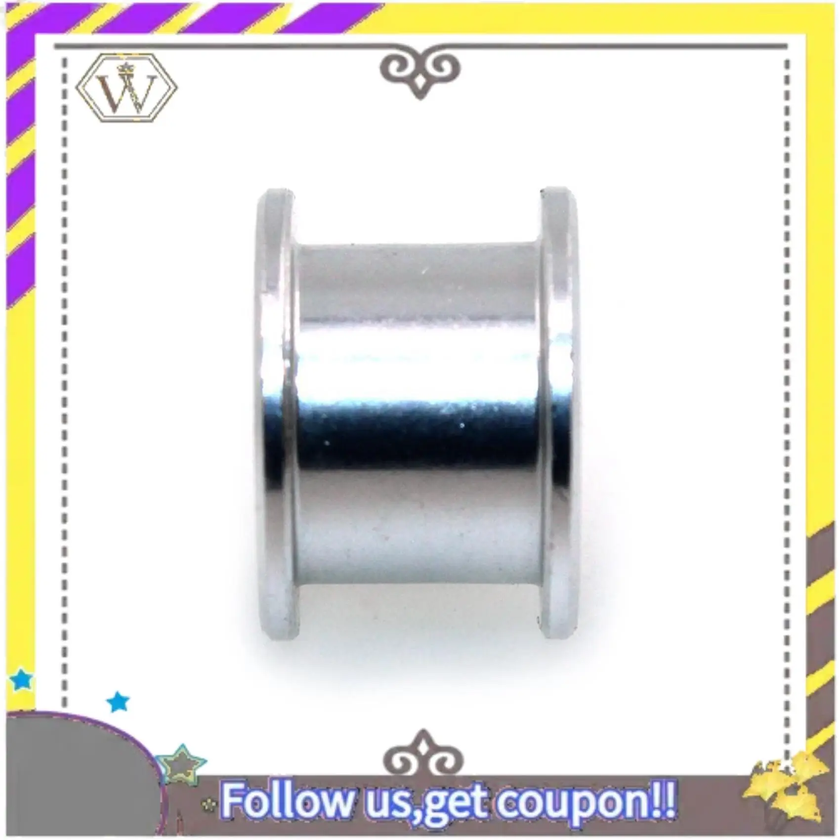 AU33-1X Pu con núcleo de acero correa de distribución Gt2 2Gt y 10X GT2 20 sin dientes diámetro 5Mm polea tensora de correa de distribución de aluminio - imagen 5