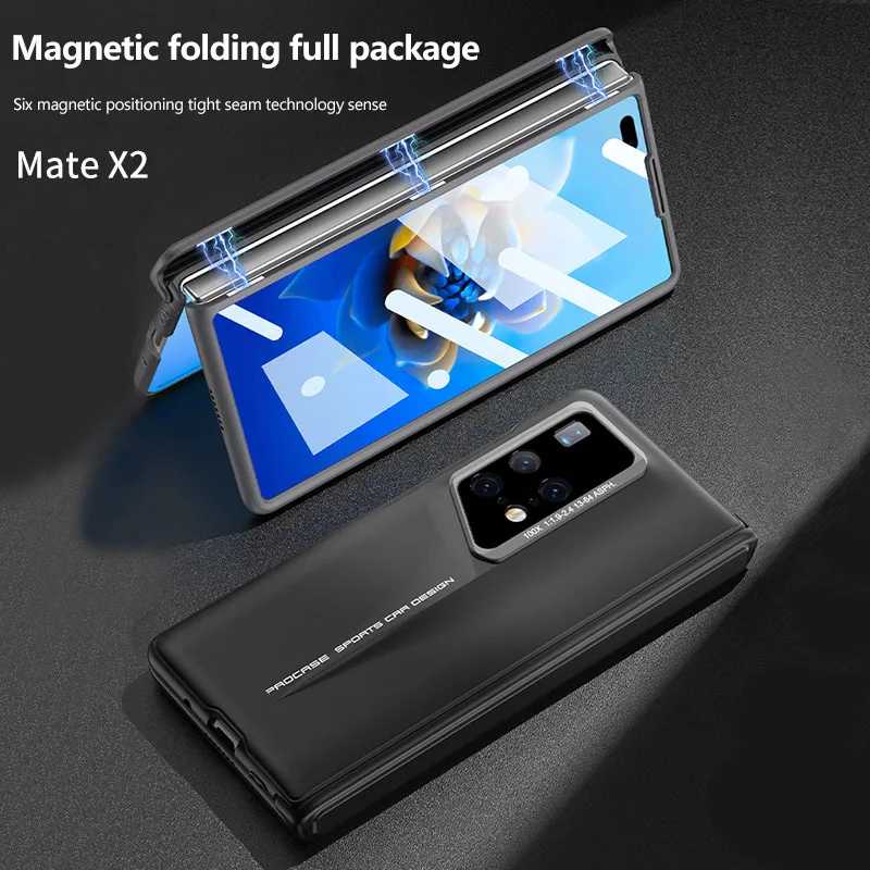 Funda rígida ultrafina para Huawei Mate X2, carcasa integrada, membrana antigolpes, vidrio de pantalla exterior, cubierta a prueba de golpes - imagen 3