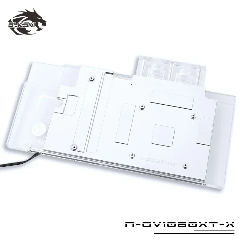 BYKSKI bloque de agua para GIGABYTE GTX1080 Xtreme GAMING/N-GV1080XT-X/GTX1070 Xtreme/GTX1070Ti/bloque de cobre de cubierta completa RGB - imagen 5