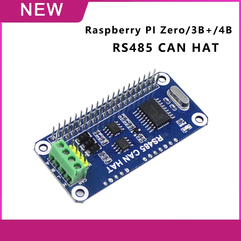 RS485 CAN HAT MCP2515 comunicación CAN BUS módulo HAT placa de expansión para Raspberry Pi 3 modelo B + 3B Plus 4 4B Zero
