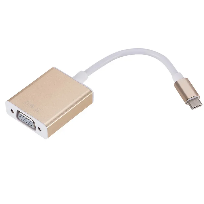 Convertidor adaptador de Cable macho a VGA hembra, ordenador doméstico, USB 3,1 tipo C, piezas de seguridad para ordenador MacBook - imagen 3