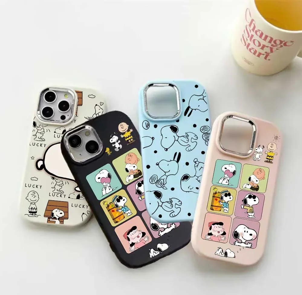 Funda bonita de dibujos animados de Snoopy para Xiaomi 15 Ultra 13t POCO X6 X5 X3 F5 Pro Mi 13T 12 5G 11 Lite Capa de silicona