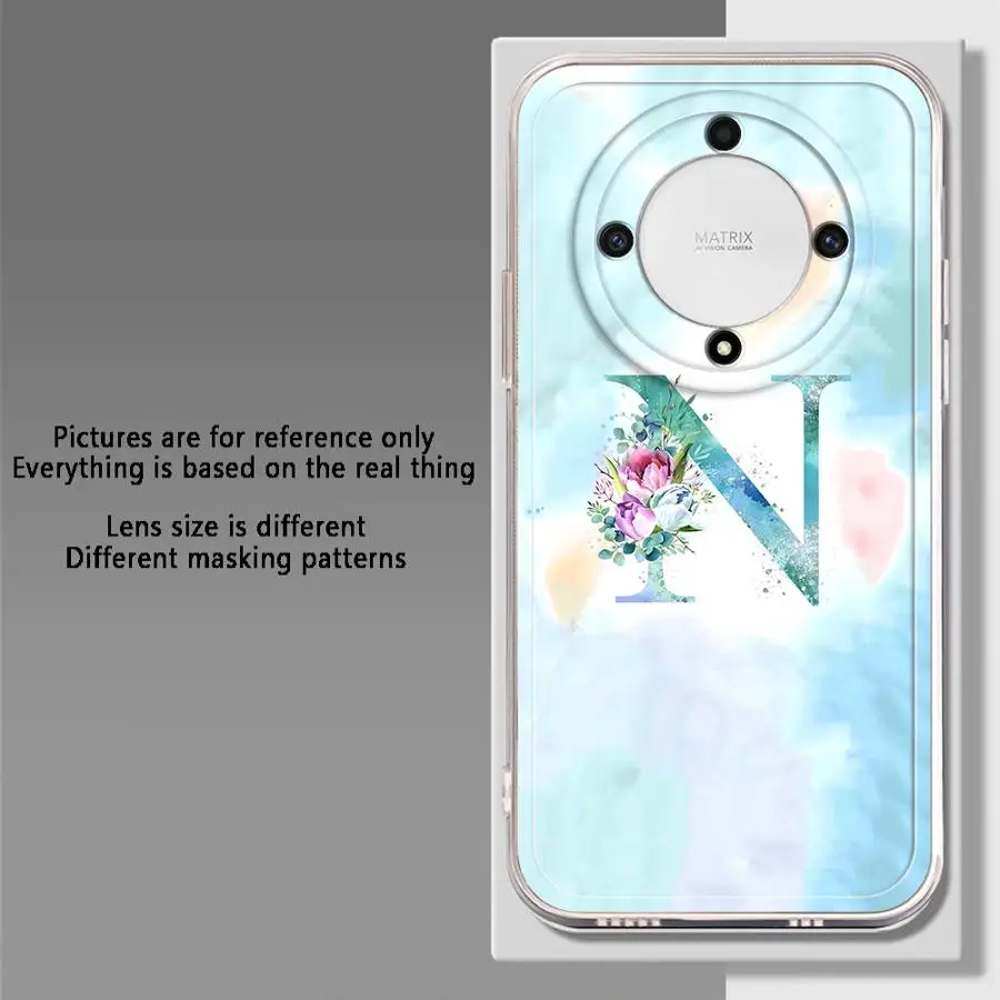 Funda de teléfono suave para Honor X8b X9b X7b Y9 Prime 2019 90 Lite X9a letras exquisitas P - imagen 2