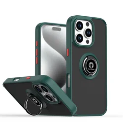 Funda magnética iPhone con anillo – Mate antideslizante