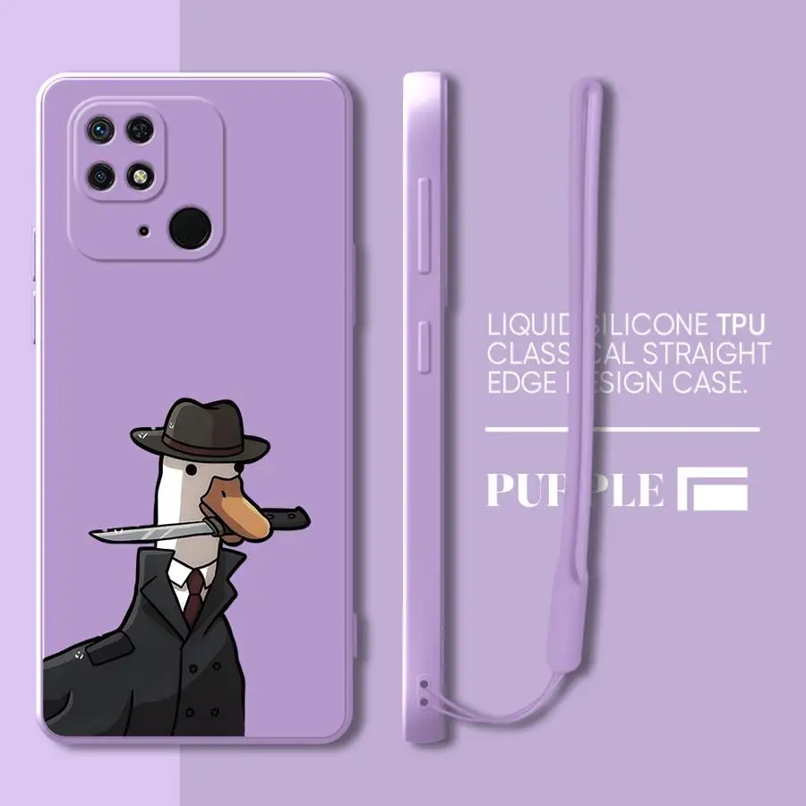 Funda de pato y gato de dibujos animados para Xiaomi Redmi A3x 14C A2 A1 13C K60 9 8 10 12C K40 funda suave - imagen 4