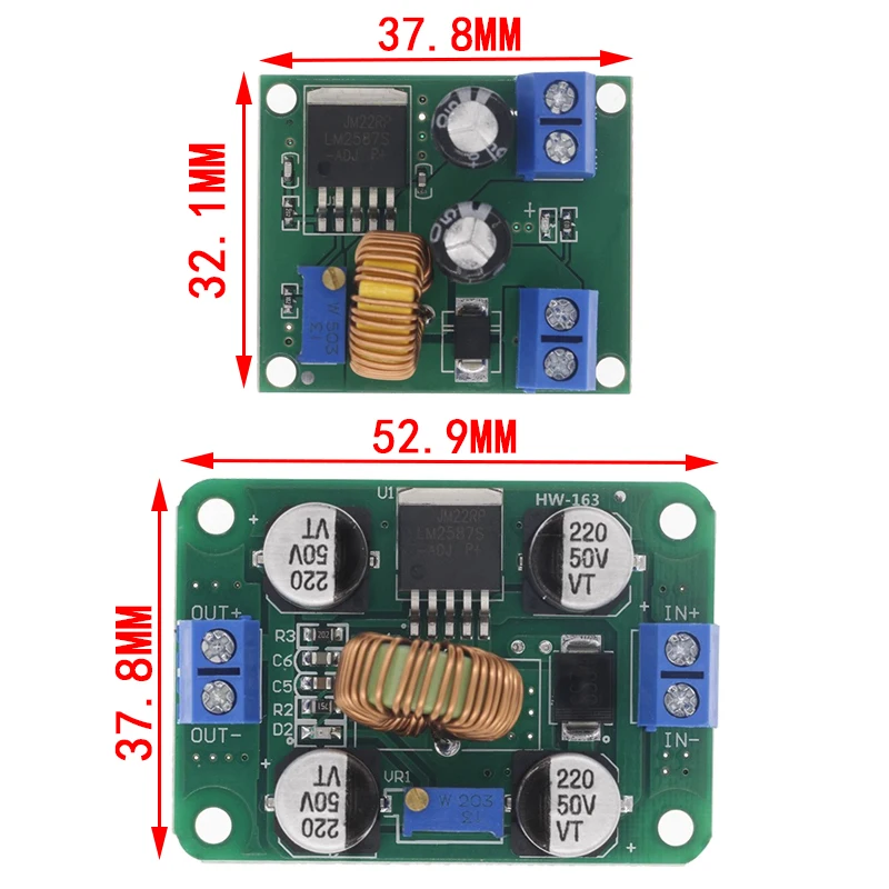 DC-DC 3V-35V a 4V-40V módulo de potencia elevador convertidor de refuerzo 12v 24v convertidor de voltaje CC de 12v a 5v 12v a 19v - imagen 2