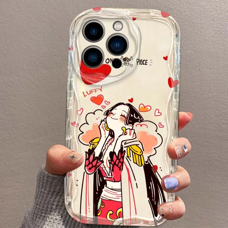 Funda de una pieza para niña, funda para iPhone XR 16 15 14 13 12 11 Pro Plus Max Mini Wave Oil - imagen 4