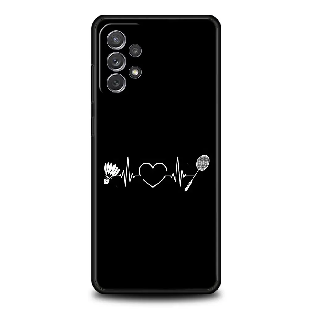Funda de teléfono de bádminton para Samsung A51 A71 A21S A17 A11 A15 A25 A31 A41 A23 A33 A53 A73 A07 A03S A05S A13 A35 A55 5G - imagen 3