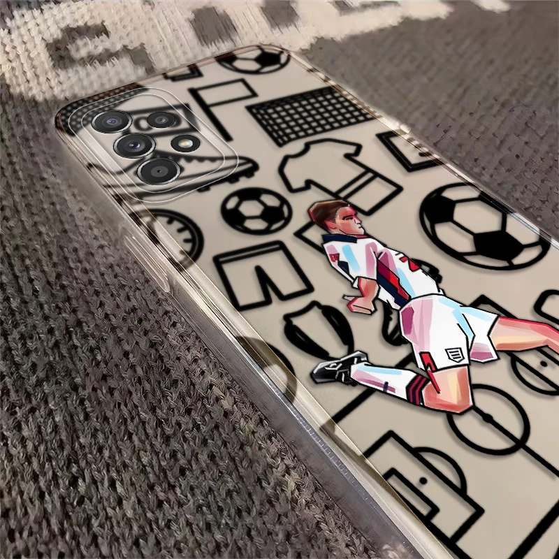 Funda deportiva de dibujos animados de fútbol para Samsung Galaxy A15 A36 A13 A14 A55 A23 A34 A35 A56 A33 A26 A24 A25 A73 A54 funda de teléfono suave - imagen 5