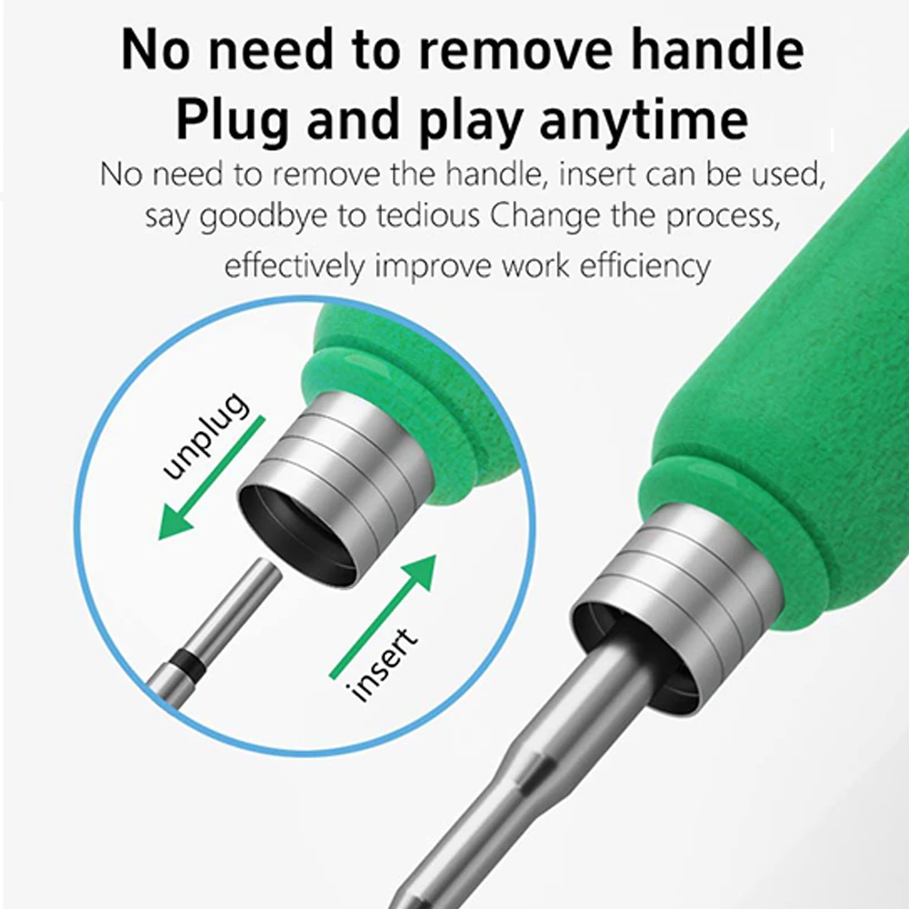 MaAnt-NÚCLEO DE CALENTAMIENTO integrado de cobre serie C210 H para teléfono móvil, computadora, placa base, PCB, IC, SMD, reparación, soldadura, punta de hierro, herramienta - imagen 5