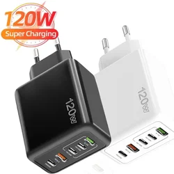 Cargador USB-C 120 W de Carga Rápida Multipuerto