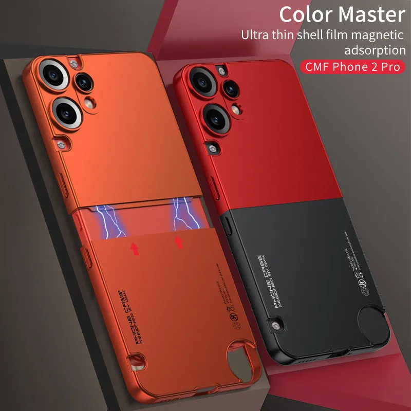 For Nothing CMF Phone 2 Pro Case GKK Funda protectora de lente de PC dura desmontable ultrafina para teléfono