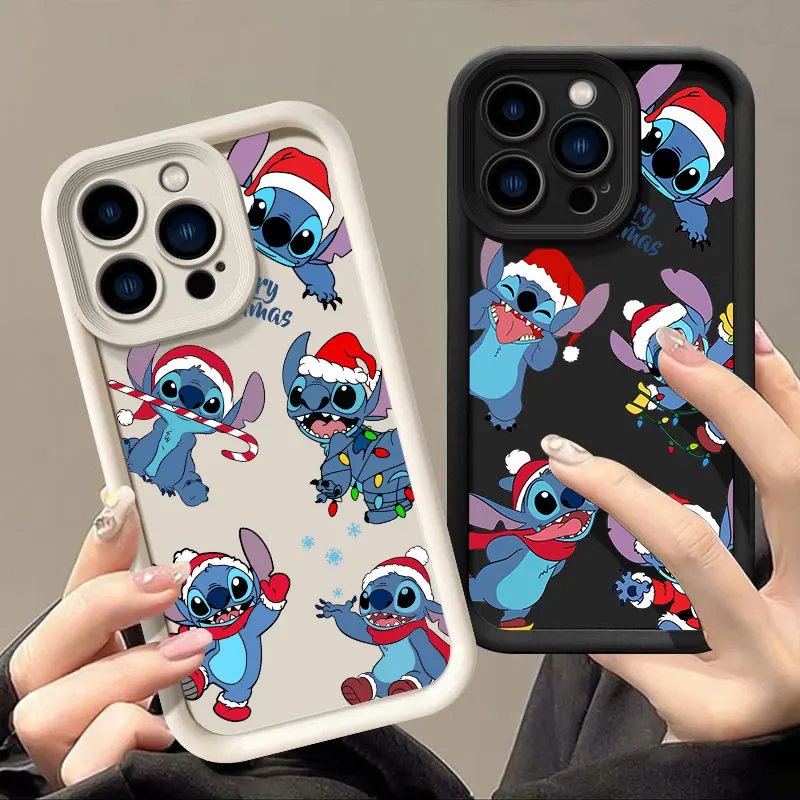 Nueva funda de teléfono navideña Disneies Stitch para Tecno Spark 30C 10 Go Camon 30 20 Itel A70 P55 RS4 Pova 6 Neo 4G 5G TPU contraportada - imagen 2