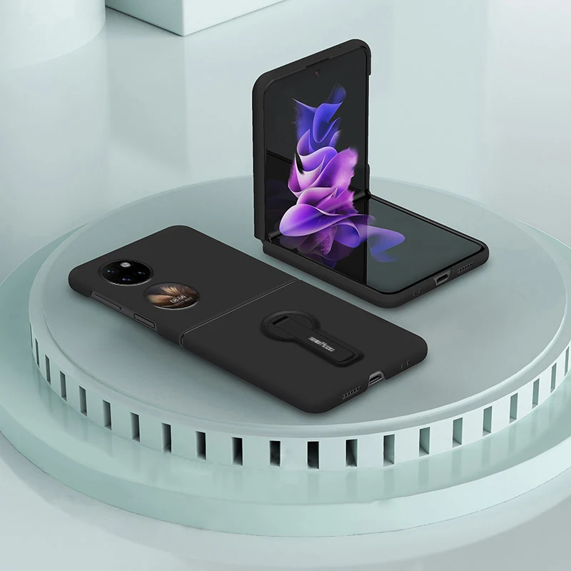 Funda de teléfono a prueba de golpes para Honor P50 Pocket 2 S Huawei P50Pocket, cubierta protectora de piel dura PC, fundas anticaídas con soporte - imagen 3