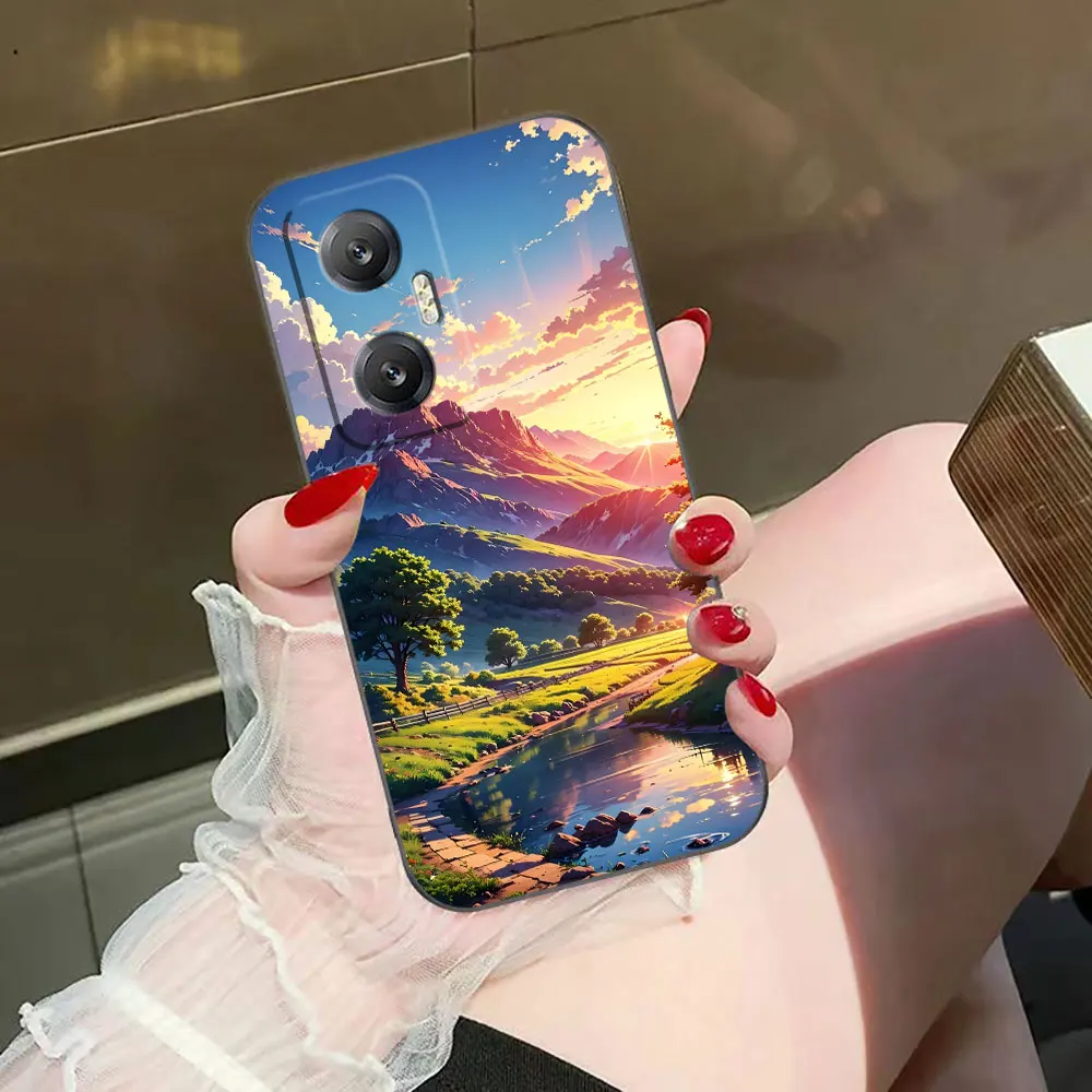 Funda de teléfono con foto personalizada Cloud Mist Flower Sea Path para Infinix HOT 10 10I 10S 11 11S 12 12I 20I 20S 30I ZERO X 20 30 40 TPU - imagen 4
