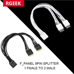RGEEK Cable F_PANEL para Placa Base, Alimentación y Reinicio